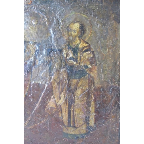 538 - Possibly Russian School (probably 19th century) - 'religious figurative group' probably from an icon... 