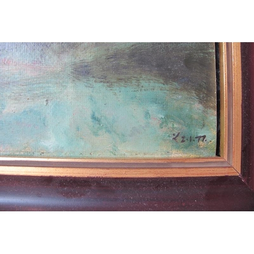 540 - Attributed to William Millar (20th century) - 'Impressionistic landscape', oil on board, dated '12-1... 