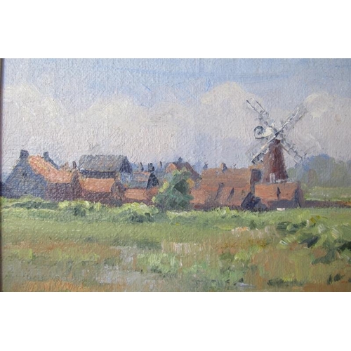 564 - Roger Corfe (1912 - 2004) - 'Cley-next-the-sea, Norfolk', oil on board, signed, titled verso, 19cm x... 