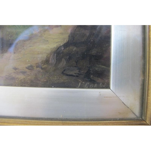 565 - British School (late 19th/early 20th century) - 'Coastline & beach scenes', a pair, oils, indistinct... 