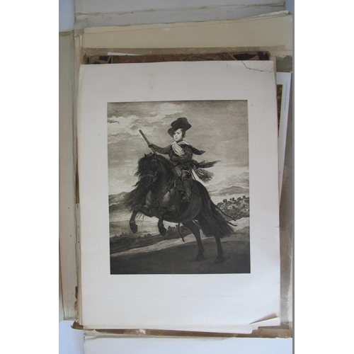 574 - A large collection of antique and later prints, mostly after old masters, all unframed.
Condition re... 