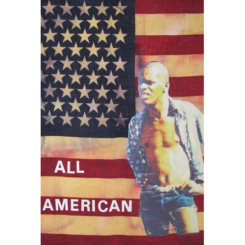 583 - Charlie Pi (British, late 20th/early 21st century) - 'All American', collage, sheet approx: 85cm x 6... 