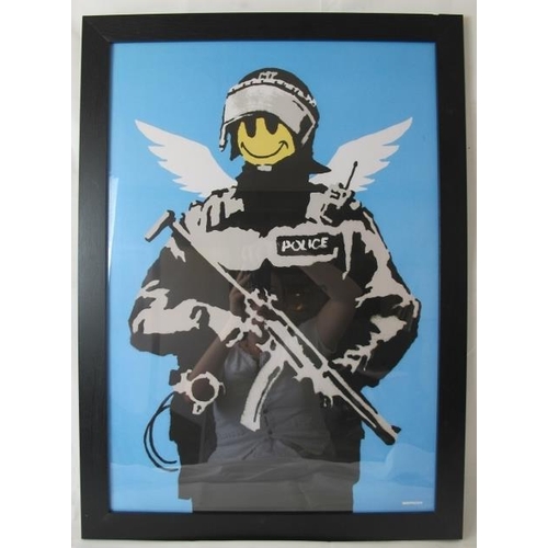 589 - BANKSY: Two Moco Museum Barcelona poster prints that were only available at the Banksy Exhibition 20... 