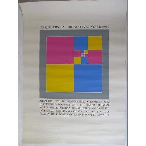 595 - Sir Peter Blake CBE RDI RA (British, b. 1932) - original poster 'Designers Saturday, 13th October 19... 