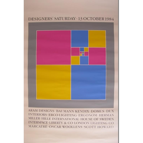 595 - Sir Peter Blake CBE RDI RA (British, b. 1932) - original poster 'Designers Saturday, 13th October 19... 