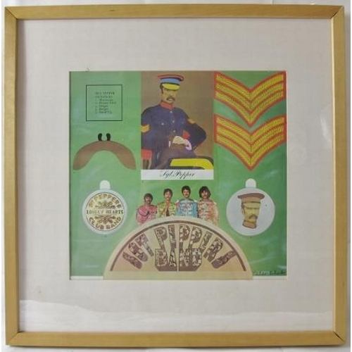 601 - Sir Peter Blake CBE RDI RA (British, b.1932) - A hand signed insert for the Beatles album Sgt Pepper... 