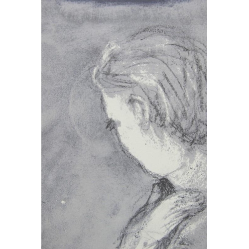 602 - Henry Moore OM CH (British, 1898-1986) - 'Head of a female', pencil signed lithograph with stamped c... 