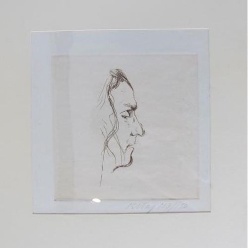 603 - R. B. Kitaj (American, 1932-2007) - 'Robert Duncan', pencil signed limited edition print, number 113... 