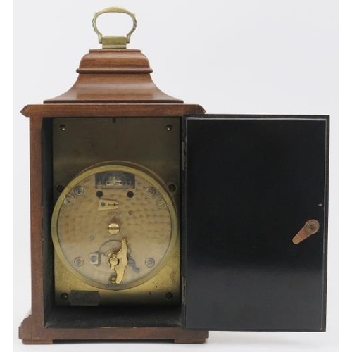 103 - A Rotherham Georgian style bracket clock, late 20th century. Working replica of a Georgian bracket c... 