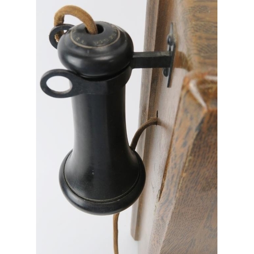 104 - A Vintage American Kellogg S&S Model 317 wall phone, manufactured circa 1916 - 1930’s. The wall moun... 