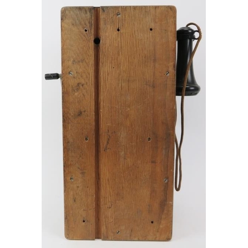 104 - A Vintage American Kellogg S&S Model 317 wall phone, manufactured circa 1916 - 1930’s. The wall moun... 