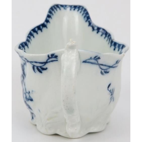 18 - A Chamberlain of Worcester blue and white porcelain creamer in the form of a ‘Chelsea Ewer’, probabl... 