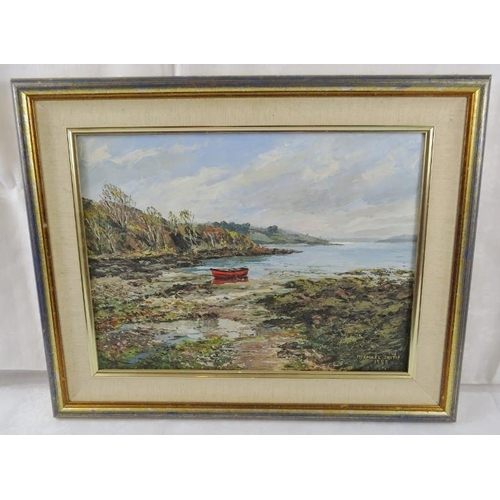 587 - Michael Smith (1988) - 'St. Mawes', oil on canvas, signed and dated, Authentication Certificate vers... 