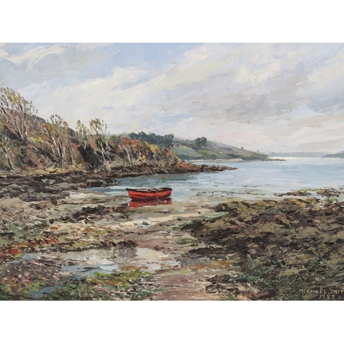 587 - Michael Smith (1988) - 'St. Mawes', oil on canvas, signed and dated, Authentication Certificate vers... 