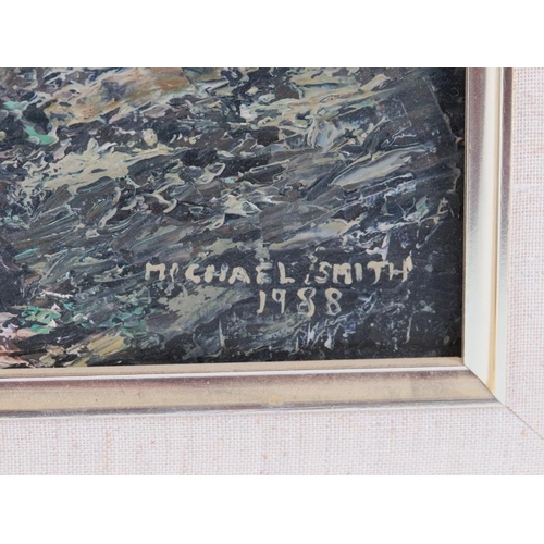 587 - Michael Smith (1988) - 'St. Mawes', oil on canvas, signed and dated, Authentication Certificate vers... 