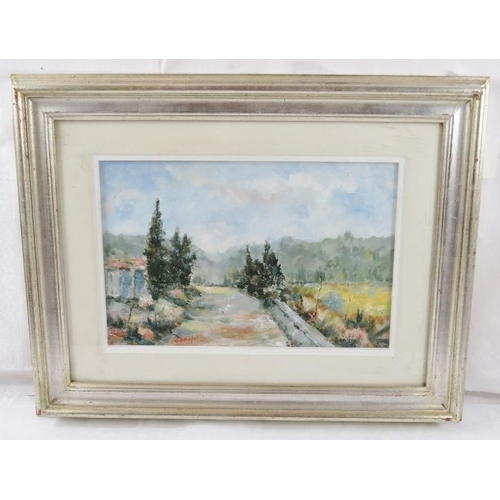 588 - O. Onofri (20th century) - 'Landscape', oil, signed, 19cm x 29cm, framed. 
Condition report: No issu... 