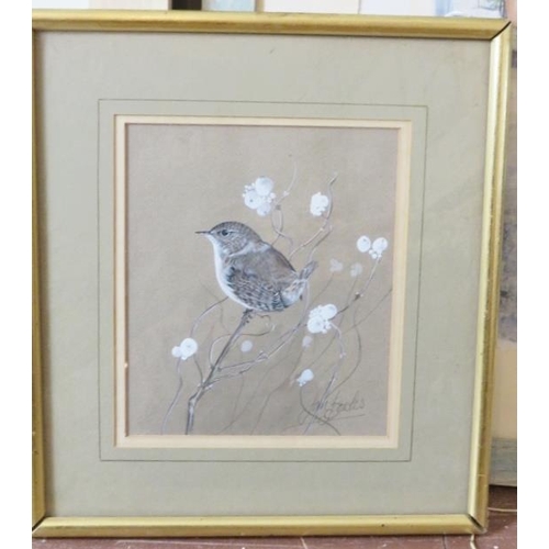 590 - Ian Bowles (Kent Wildlife Artist, 1946-2018) - A fine collection of 8 ornithological watercolours (s... 