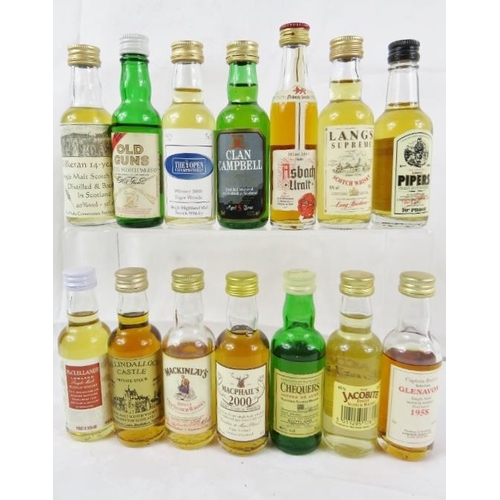 628 - A large collection of approximately 40 x 5cl. bottles of Scotch Whisky, including 'Glenavon', 'Tober... 