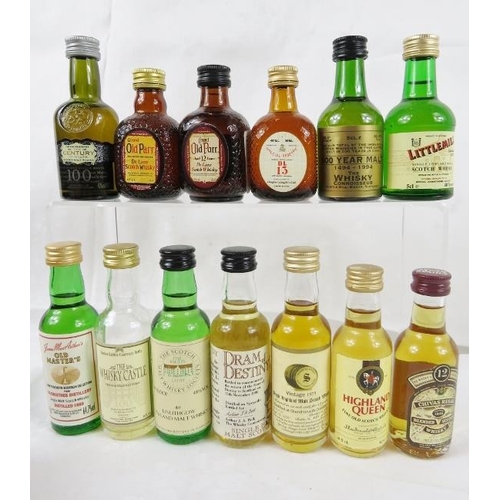 629 - A large collection of approximately 50 x 5cl. bottles of Scotch Whisky, including 'Old Parr', 'House... 