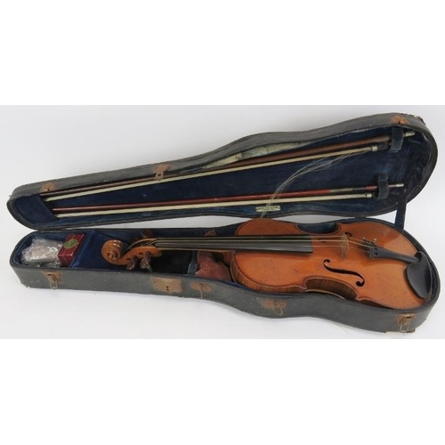 79 - A Hawkes & Sons Tyrolese violin 4/4, circa 1930. Internal makers label to violin. Original Hawkes & ... 