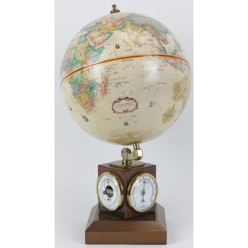 94 - An American desk globe with barometer, thermometer and hygrometer by Replogle Globes Inc, 20th centu... 