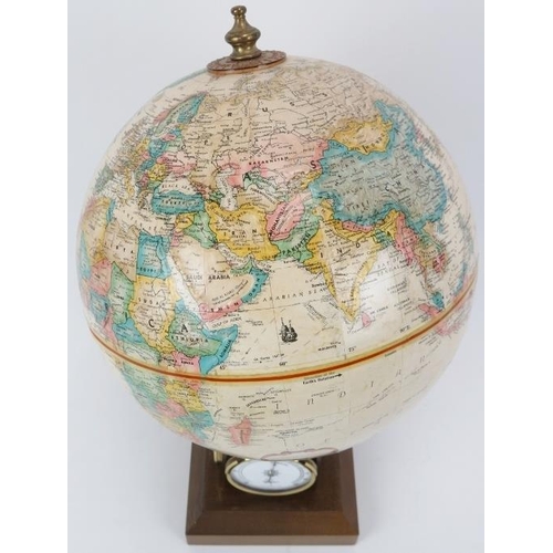 94 - An American desk globe with barometer, thermometer and hygrometer by Replogle Globes Inc, 20th centu... 