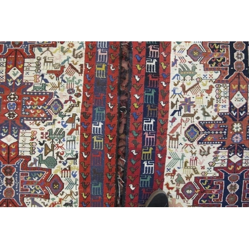 950 - A fine pair of possibly Turkish Gharajeh rugs. The Gharajehs are handwoven Persian rugs made by Turk... 