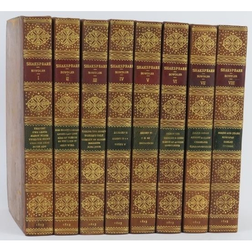 119 - Books: Thomas Bowdler’s ‘The Family Shakespeare’ complete works of William Shakespeare in eight volu... 