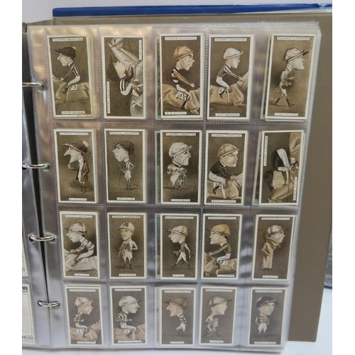 184 - A large collection of cigarette cards in two volumes, late Victorian period and later. Makers includ... 