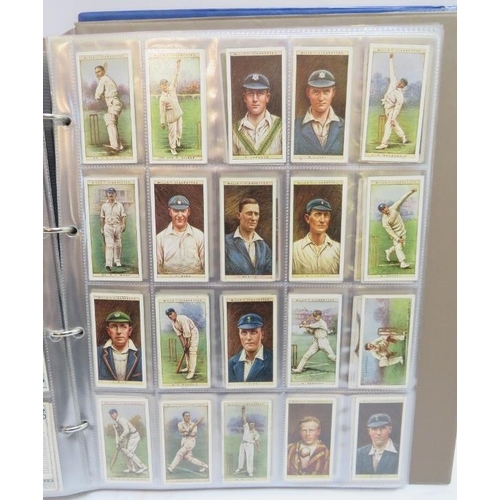 184 - A large collection of cigarette cards in two volumes, late Victorian period and later. Makers includ... 