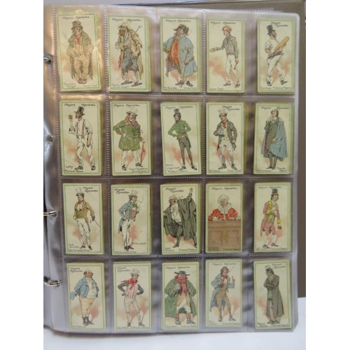 184 - A large collection of cigarette cards in two volumes, late Victorian period and later. Makers includ... 