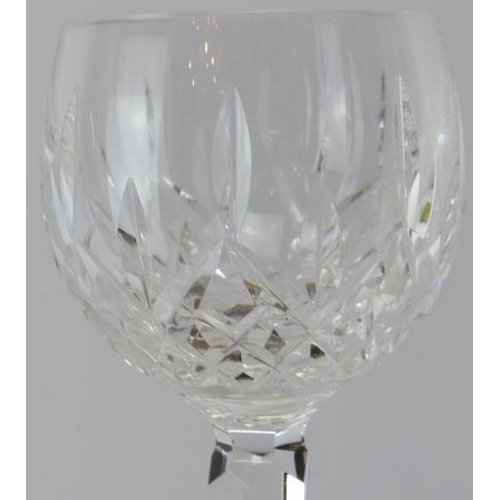 188 - A collection of Waterford clear crystal glassware, late 20th century. (31 items) Wine glasses: 18.7 ... 