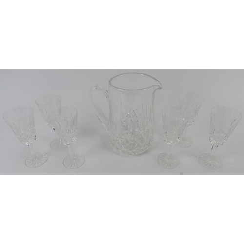 188 - A collection of Waterford clear crystal glassware, late 20th century. (31 items) Wine glasses: 18.7 ... 