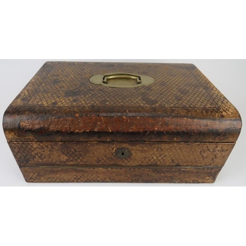 25 - A leather cased stationery box by Partridge & Cooper of Fleet Street, London, late 19th/early 20th c... 