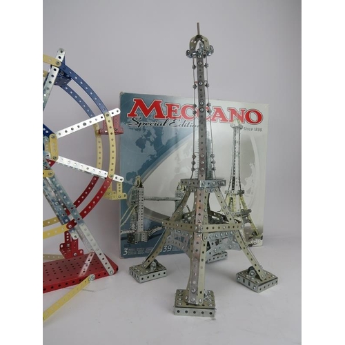 256 - A bespoke cabinet housing large collection of Meccano. The upper eight draws comprehensively named a... 