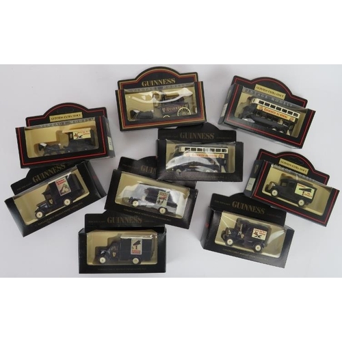 269 - A group of nine ‘Guinness Extra Stout Vintage Models’ collection of boxed die-cast model vehicles. (... 