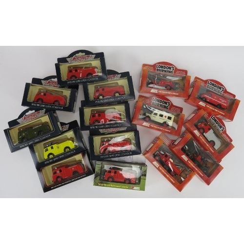 271 - A collection of fifteen Vanguards boxed die-cast fire rescue engines. Comprising seven ‘Days Gone’ V... 