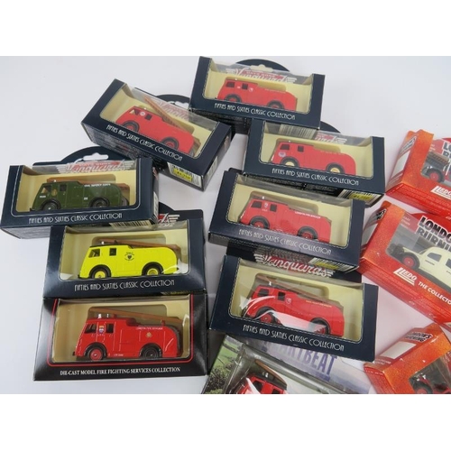 271 - A collection of fifteen Vanguards boxed die-cast fire rescue engines. Comprising seven ‘Days Gone’ V... 