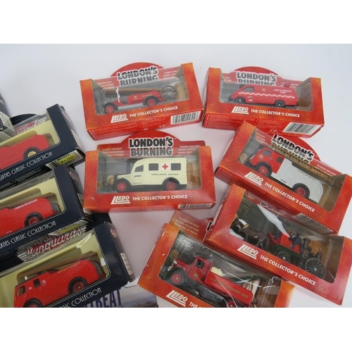 271 - A collection of fifteen Vanguards boxed die-cast fire rescue engines. Comprising seven ‘Days Gone’ V... 