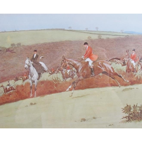 503 - Cecil Aldin (British, 1870 - 1935) - 'The Hunting Countries of England' (The Belvoir), pencil signed... 