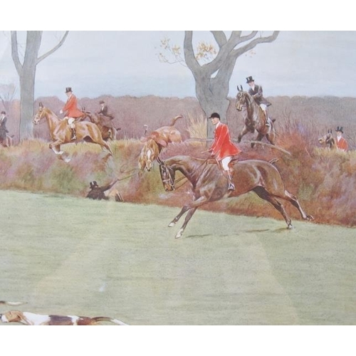 505 - Cecil Aldin (British, 1870 - 1935) - 'Blackmore Vale', pencil signed colour print, 33cm x 68cm, fram... 