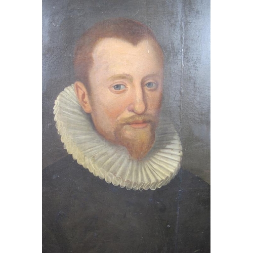 509 - Follower of Frans Pourbus (1569 - 1622) - 'Portrait of a 16th Century gentleman, bust length, in a w... 