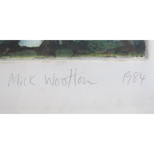 522 - Mick Wootton (1984) - 'Yet Another Saturday Night - Habit and Monotony', pencil signed hand coloured... 