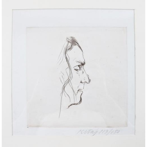 601 - R. B. Kitaj (American, 1932-2007) - 'Robert Duncan', pencil signed limited edition print, number 113... 