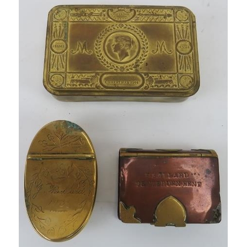 76 - A collection of brassware items, early 20th century and later. Comprising a World War One Princess M... 