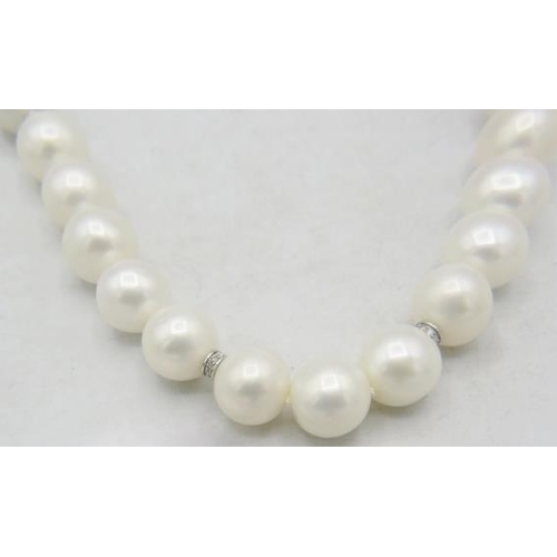An exceptionally rare strand of soft white Australian Southsea pearls