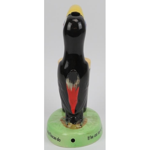 1 - A Carlton Ware ceramic Guinness toucan table lamp. Hand painted with advertising slogan to the base.... 