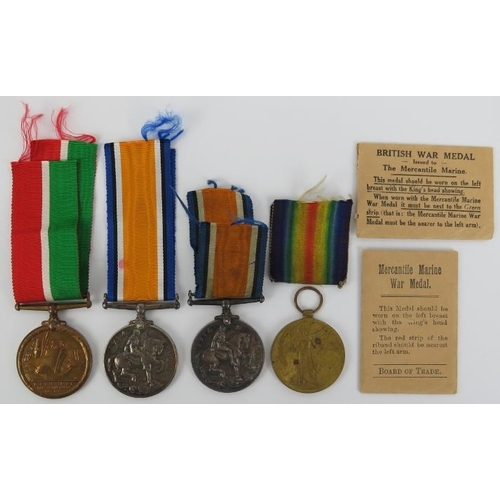 137 - Militaria: Two groups of two World War I British military medals. Comprising a British War Medal and... 