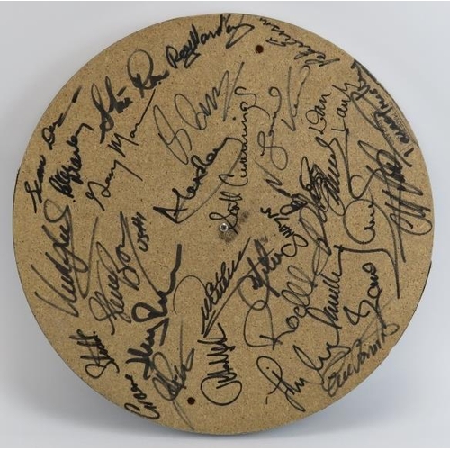 168 - Sporting memorabilia: A Unicorn dartboard signed by players from the Skol World Darts championship t... 