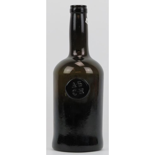 26 - A George III period All Souls Common Room of Oxford seal marked dark green wine bottle, circa 1760. ... 